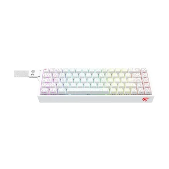 Havit Gamenote KB922L Wired White (Jiuzi Red Switch) RGB Backlit Mechanical Gaming Keyboard